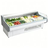 L- Stainless Steel Fresh Meat Refrigerated Showcase with LED Light