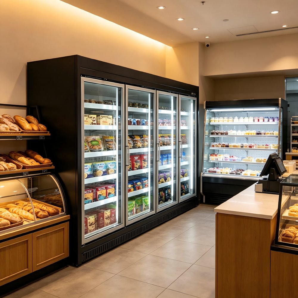 -18℃~-22℃  Commercial Freeze  3 Door Commercial Freezer for Meat Display Commercial Freeze