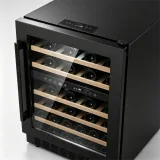 C-Black Tempered Glass Door 215L Household Wine Preservation Refrigerator
