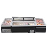 Supermarket Refrigerator Island Freezer Horizontal Freezer