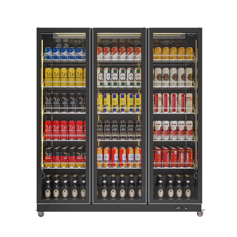 Beer bar Chiller Black Glass Door Refrigerator Used Visi Cooler
