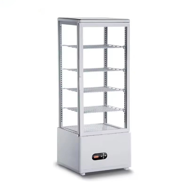 High-Visibility Glass Door Vertical Refrigerated Display Showcase for Cake