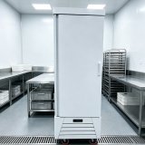 Mobile Single Door Commercial Refrigerator with Casters for Commercial Kitchen