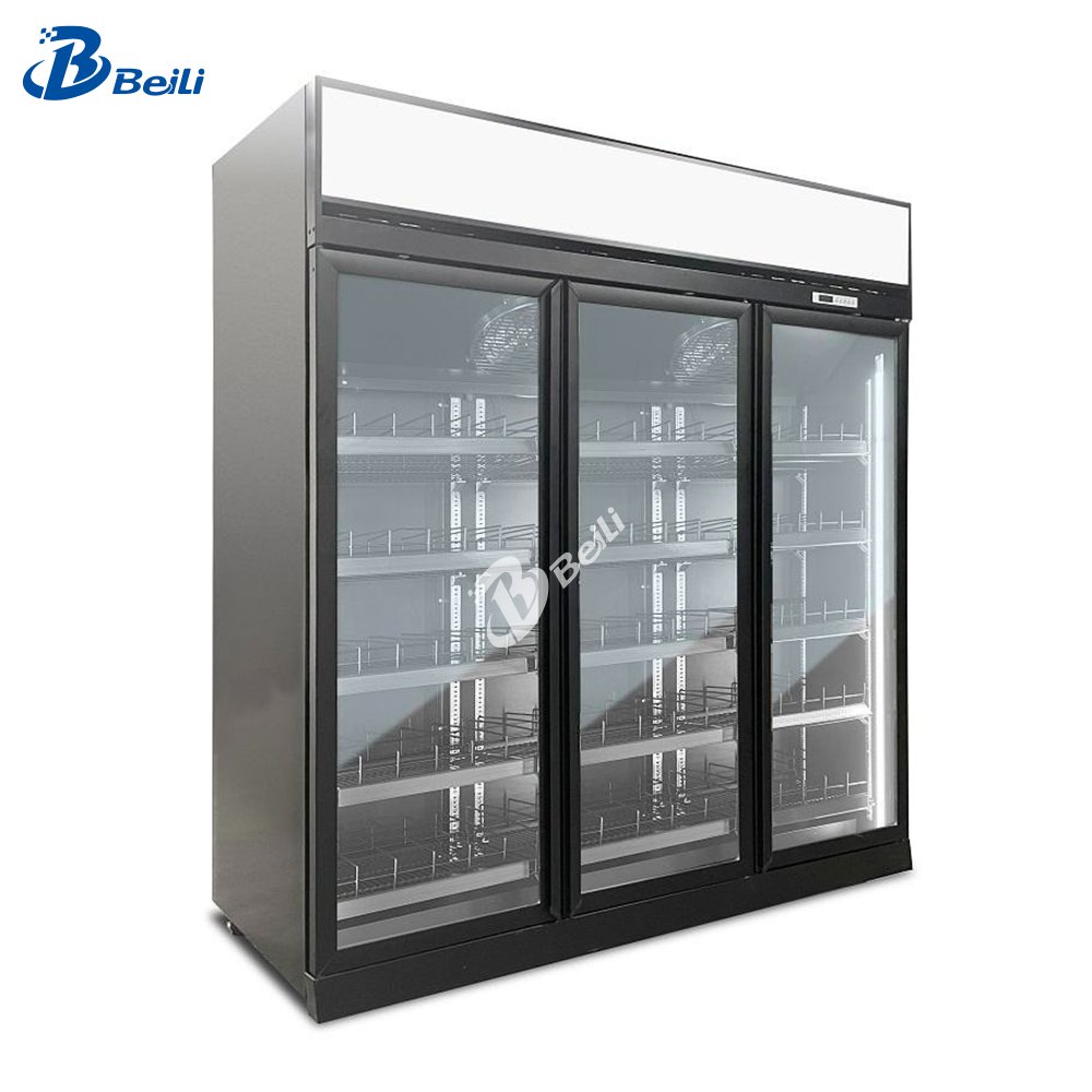 Beer Display Fridge Double Door pepsi Cocacola Display Fridge