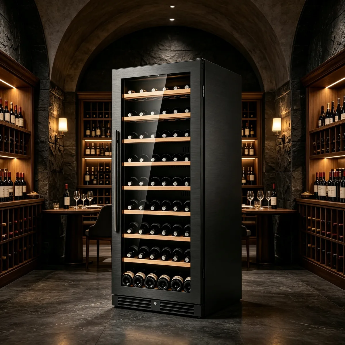 G-JC-275AF 275L Single Zone Built in Wine Storage Cabinet