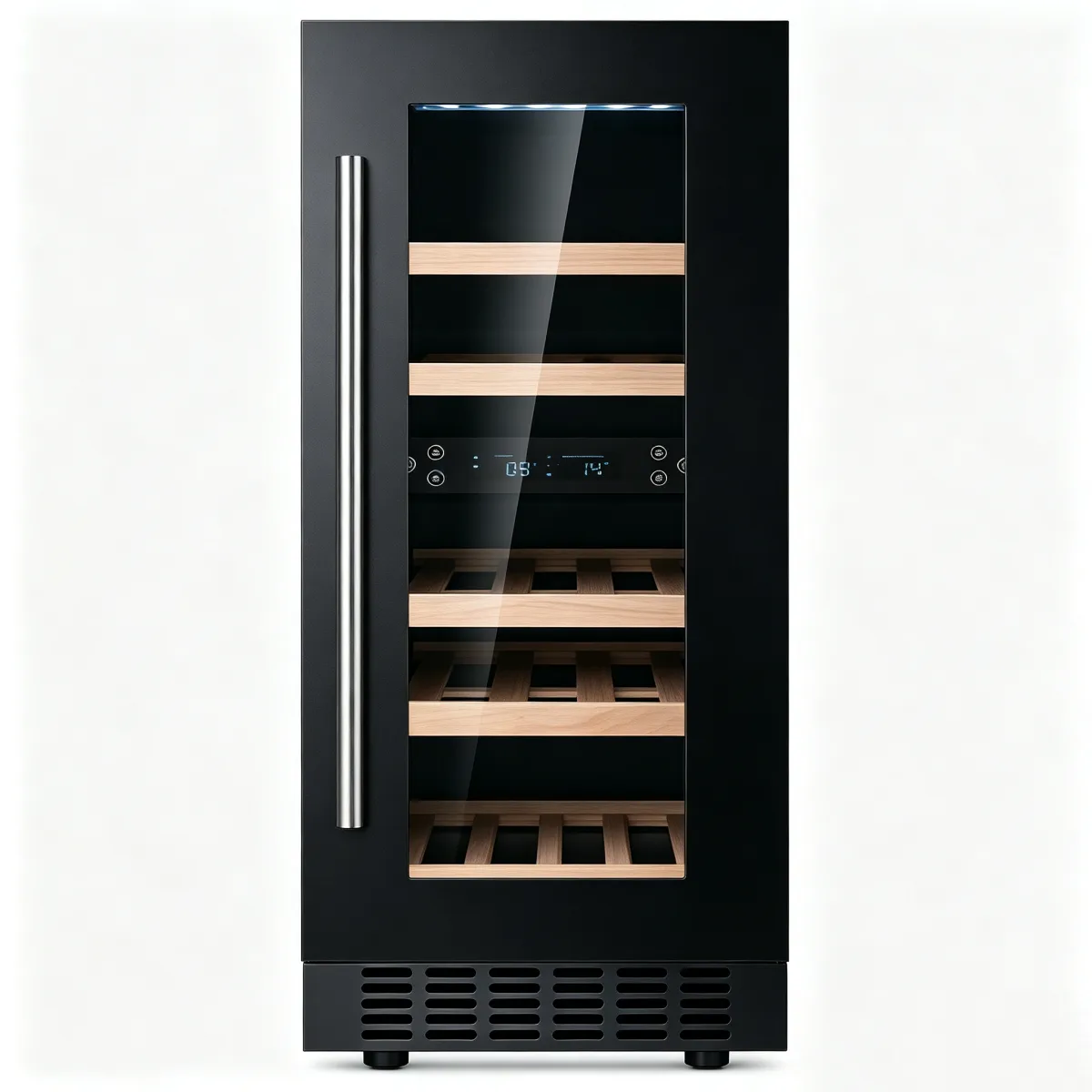 G-Reversible Door Stainless Steel Wine Cooler With Door Alarm