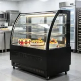 Frost Free Air Cooling Cake Display Case Anti-fog Glass Commercial Bakery Showcase