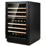 G-Touch Control  Zone Wine Cabinet With Pull Out Beech Wood Shelves