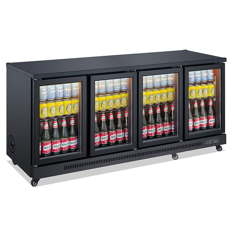Under Counter Beverage and Wine Beer Cooler Fridge Glass Door Cabinet Fridge