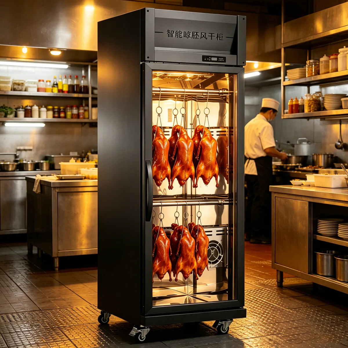 L- Restaurant Roast Duck Air Drying Display Fridge with LED Light