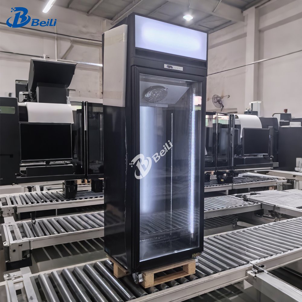 Supermarket Display Fridge Single Door Refrigerator Fridge for Drinks