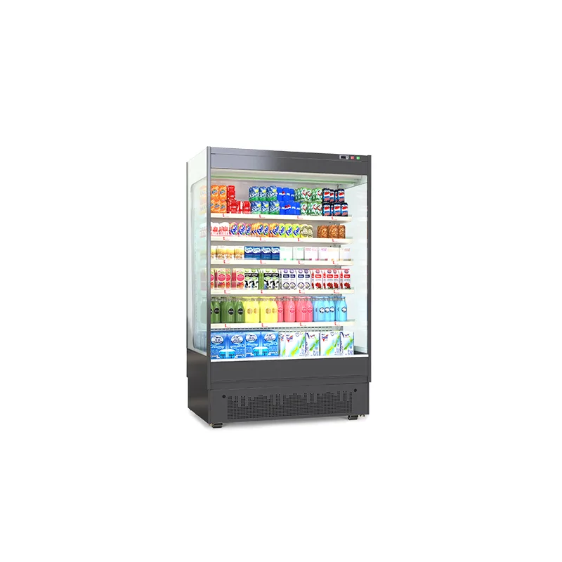 Vertical Open Air Cooler Supermarket Beverage Display Chiller Commercial Open Front Drink Refrigerator for Convenience Store