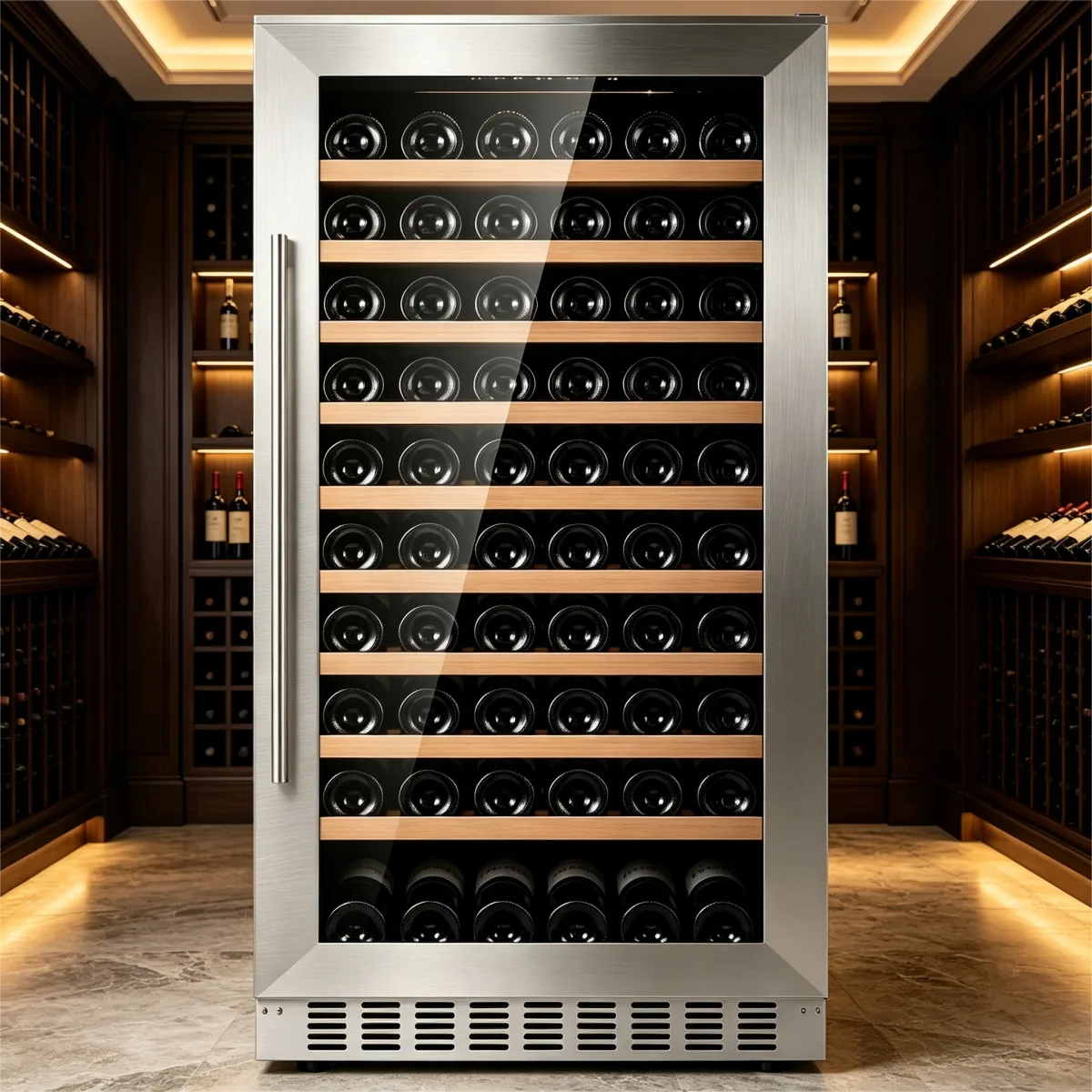 G-Low Noise Household Commercial Wine Cooler With Soft LED Interior Light