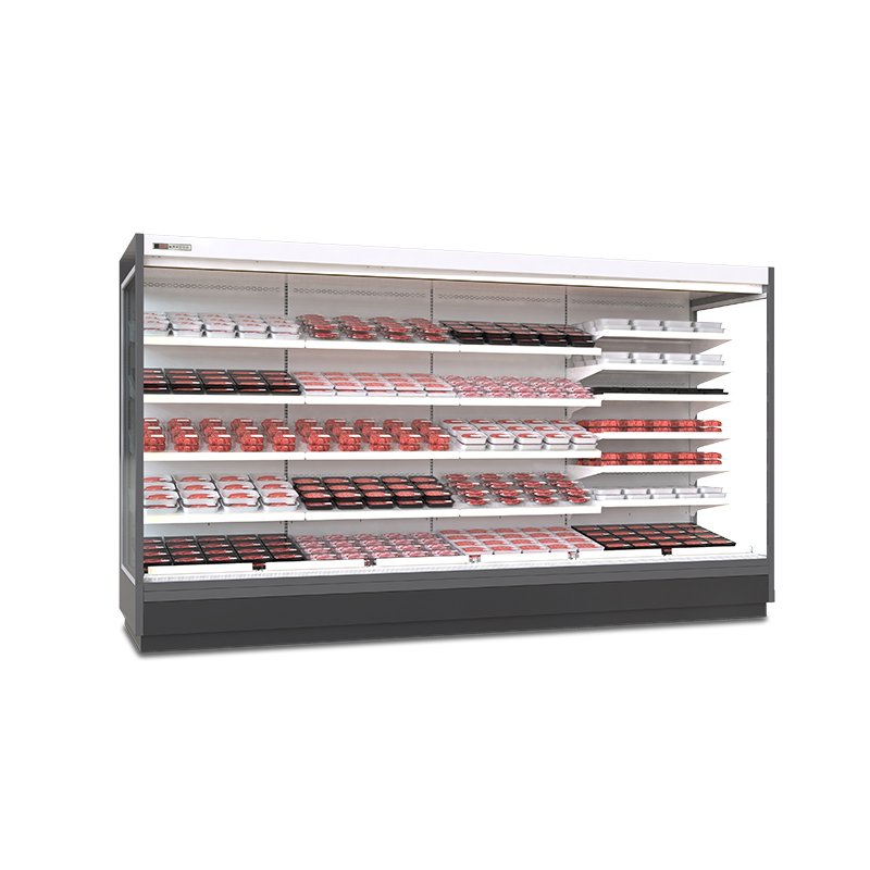 Combined Straight & Side Sliding Glass Door Drink Cooler Commercial Vertical Refrigerated Showcase