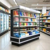 Vertical Open Air Cooler Supermarket Beverage Display Chiller Commercial Open Front Drink Refrigerator for Convenience Store