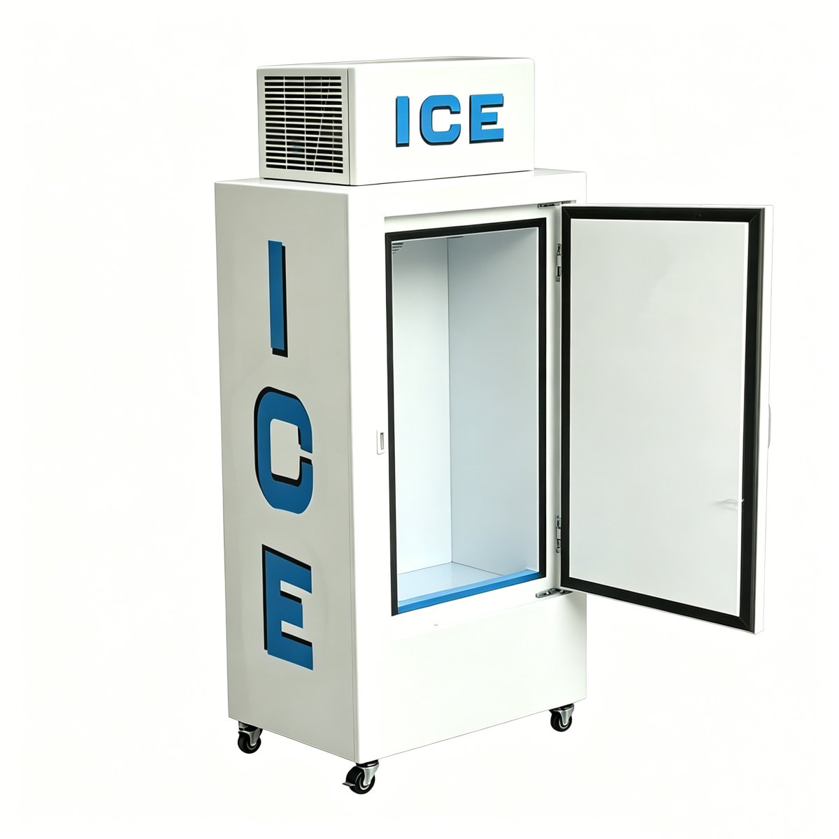 L-Energy Saving Upright Ice Storage Freezer High Density Foaming Ice Storage Cabinet With Custom Logo
