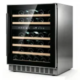 G-Touch Control  Zone Wine Cabinet With Pull Out Beech Racks