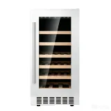 G-Stainless Steel Freestanding Wine Fridge With Pull Out Shelves