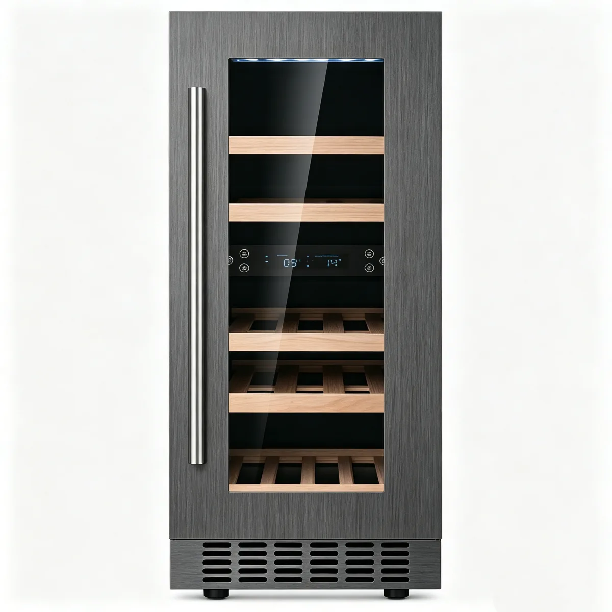G-Reversible Door Stainless Steel Wine Cooler With Door Alarm