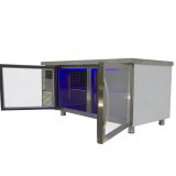 Refrigeration Equipment Glass Door Undercounter Refrigerator Kitchen Cabinet Freezer Workbench Fridge Worktable Freezer Chiller
