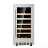 G-Stainless Steel Freestanding Wine Fridge With Pull Out Shelves