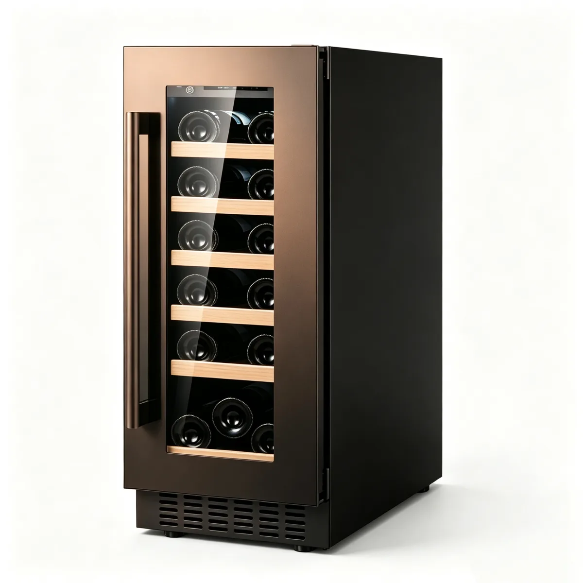 G-Reversible Door Stainless Steel Wine Fridge for Villa Storage
