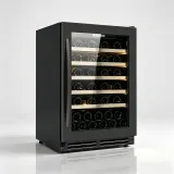 C-165L Vertical Built-in Wine Refrigerator Solid Wood Racks 5-12℃