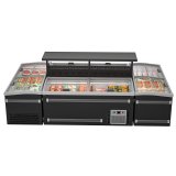 Commercial Cabinet Island Aht Refrigerator Sliding Glass Ice Lolly Freezer