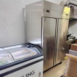 Customize Static Cooling 2 Door Commercial Freezer Stainless Steel Pastry Refrigerator Restaurant Kitchen Refrigerators for Sale