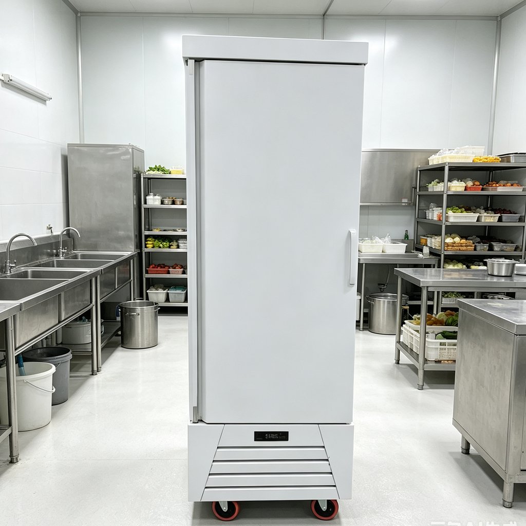 Fan Cooling Kitchen Auto Defrost Single Door Commercial Upright Chiller
