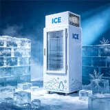 C-Single Glass Door Ice Storage Freezer with Fast Direct Cooling System Low Temperature for Ice Retail Business