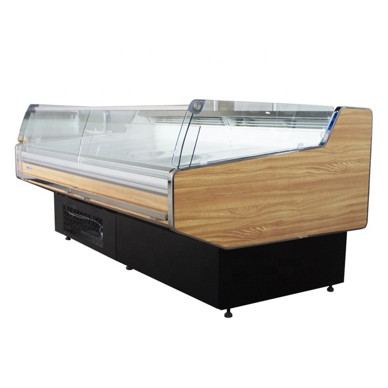 Supermarket Meat Display Freezer Butchery Refrigerator Raw Food Display Meat Chiller Fresh Meat Fridge