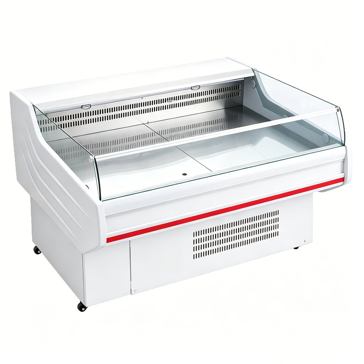 L- Retail Supermarket Refrigerated Meat Display Showcase Chiller