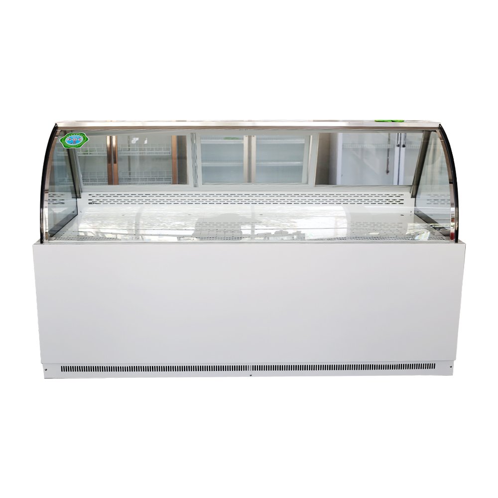 Defrost Transparent Glass Door Butchery Refrigerated Showcase Cooler Meat Display Fridge With Good Quality and Cheap Price