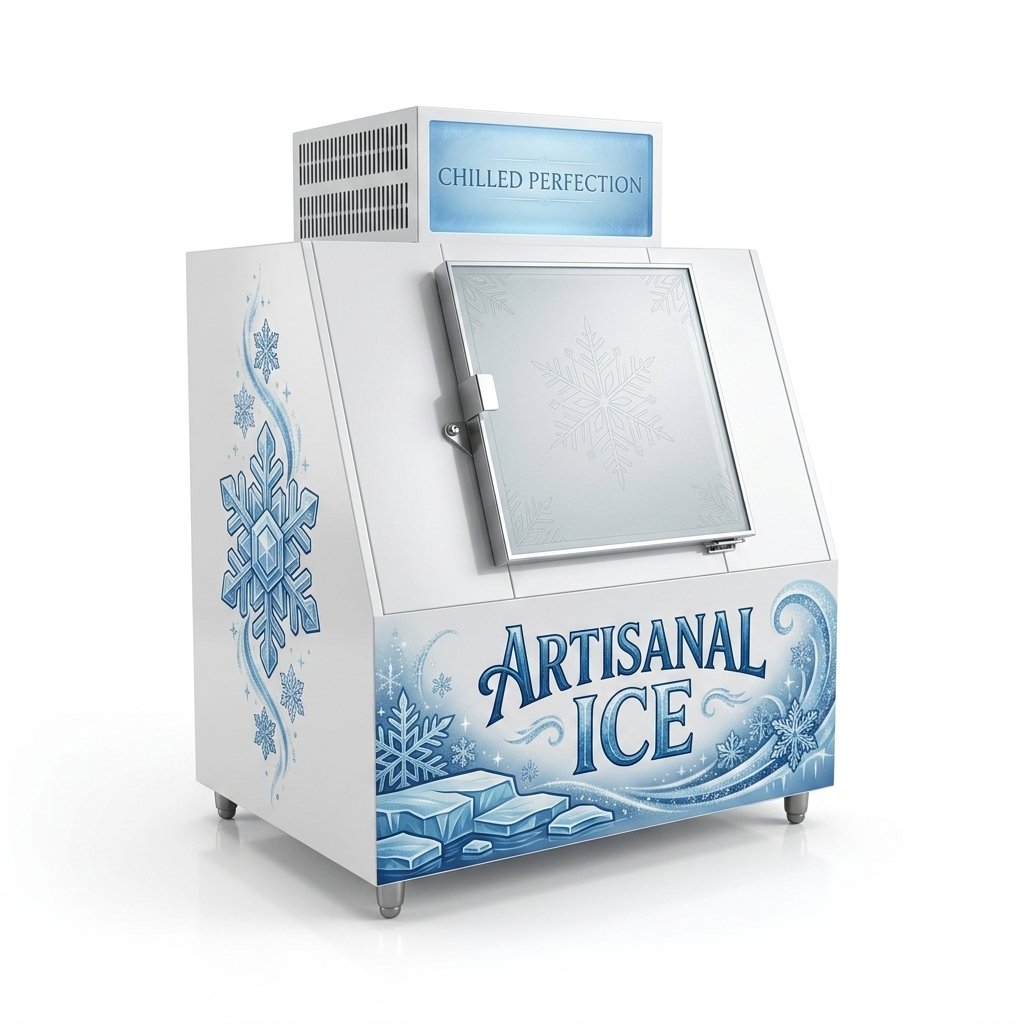 Large Capacity Outdoor Ice Storage Freezer Gas Station Commercial Ice Merchandiser for 100+ Bags