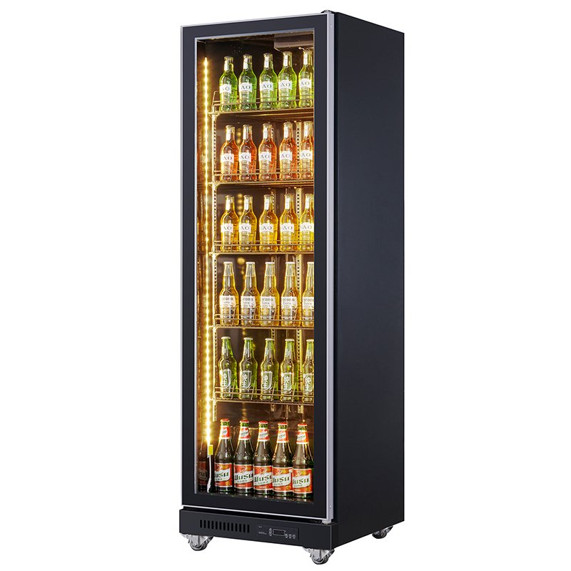 Large Capacity 3 Door Beer Bottle Cooler Glass Door Commercial Beer Fridge