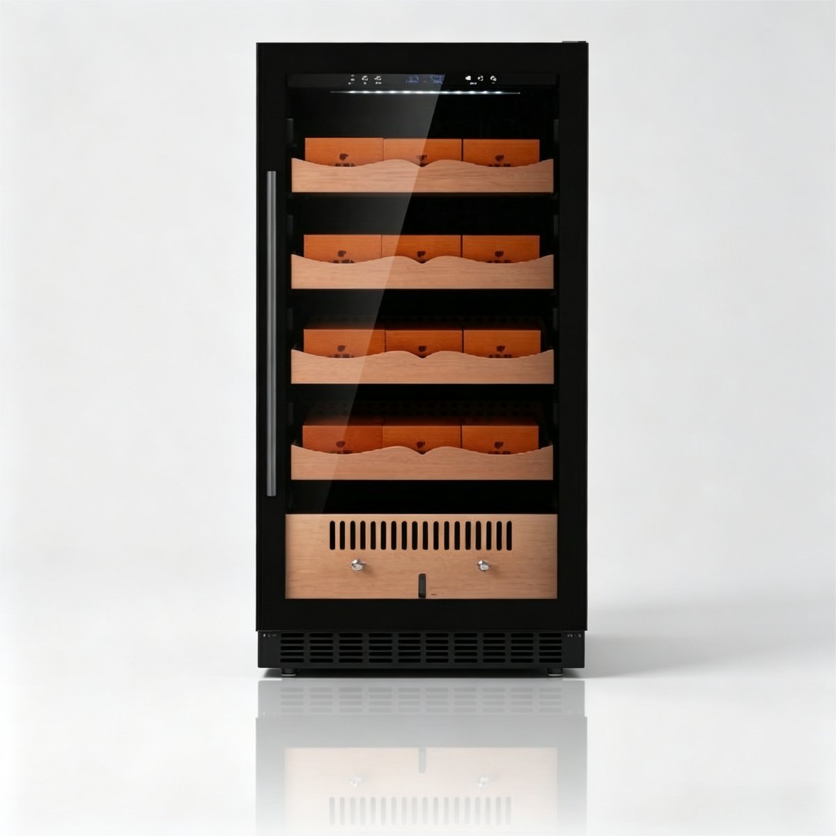 C-Dual Use Built-in Freestanding Compressor Cigar Cabinet 265L for Cigar Collection