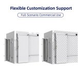 Modular Walk-in Cold Room Commercial Sliding Door Cold Storage Cooler Freezer For Supermarket Restaurant