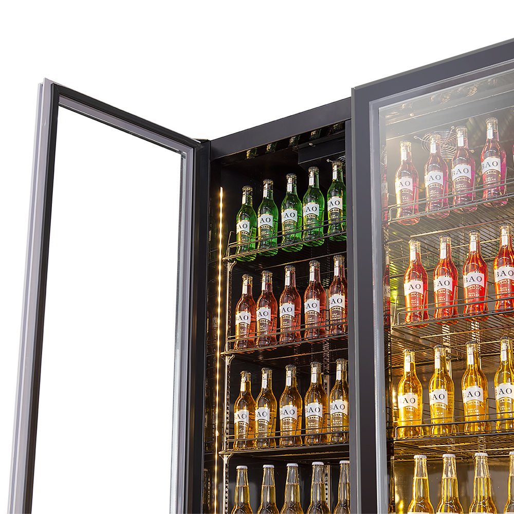 Custom Drink Beer Showcase Display Fridge Thin For Drinks Upright Chiller With Fridge