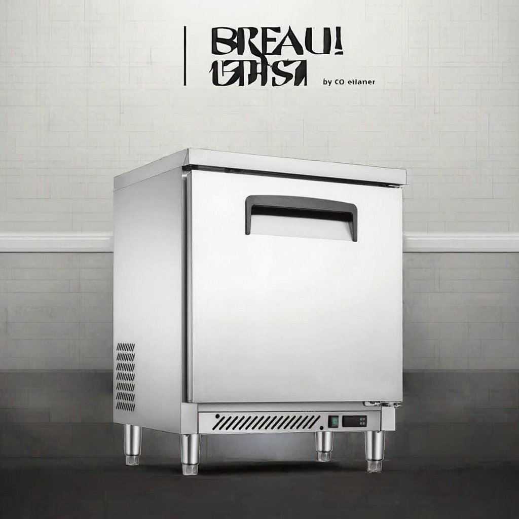Commercial Salad Refrigerator American Style Single Door Under Counter Freezer with Single-Temperature Air Fan Cooling Modes