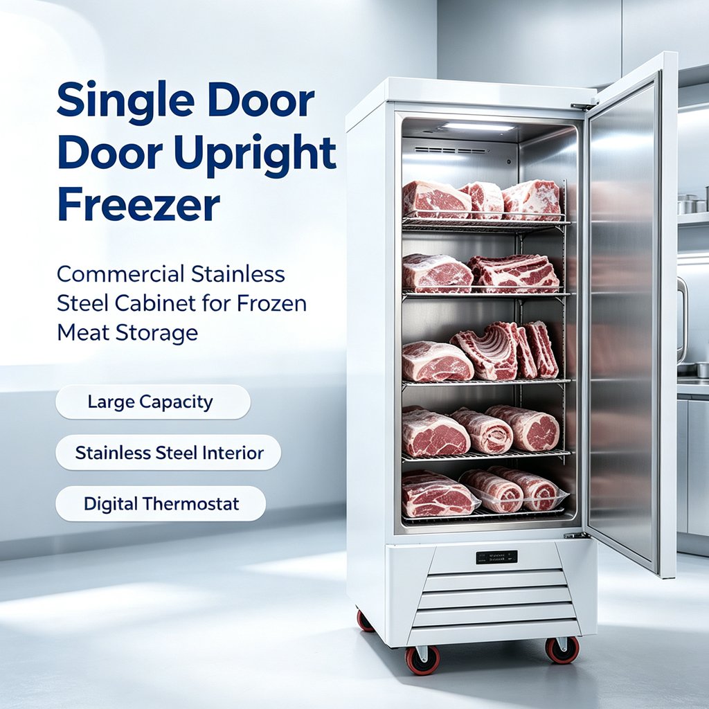 Heavy Duty Single Door Upright Commercial Kitchen Refrigerator