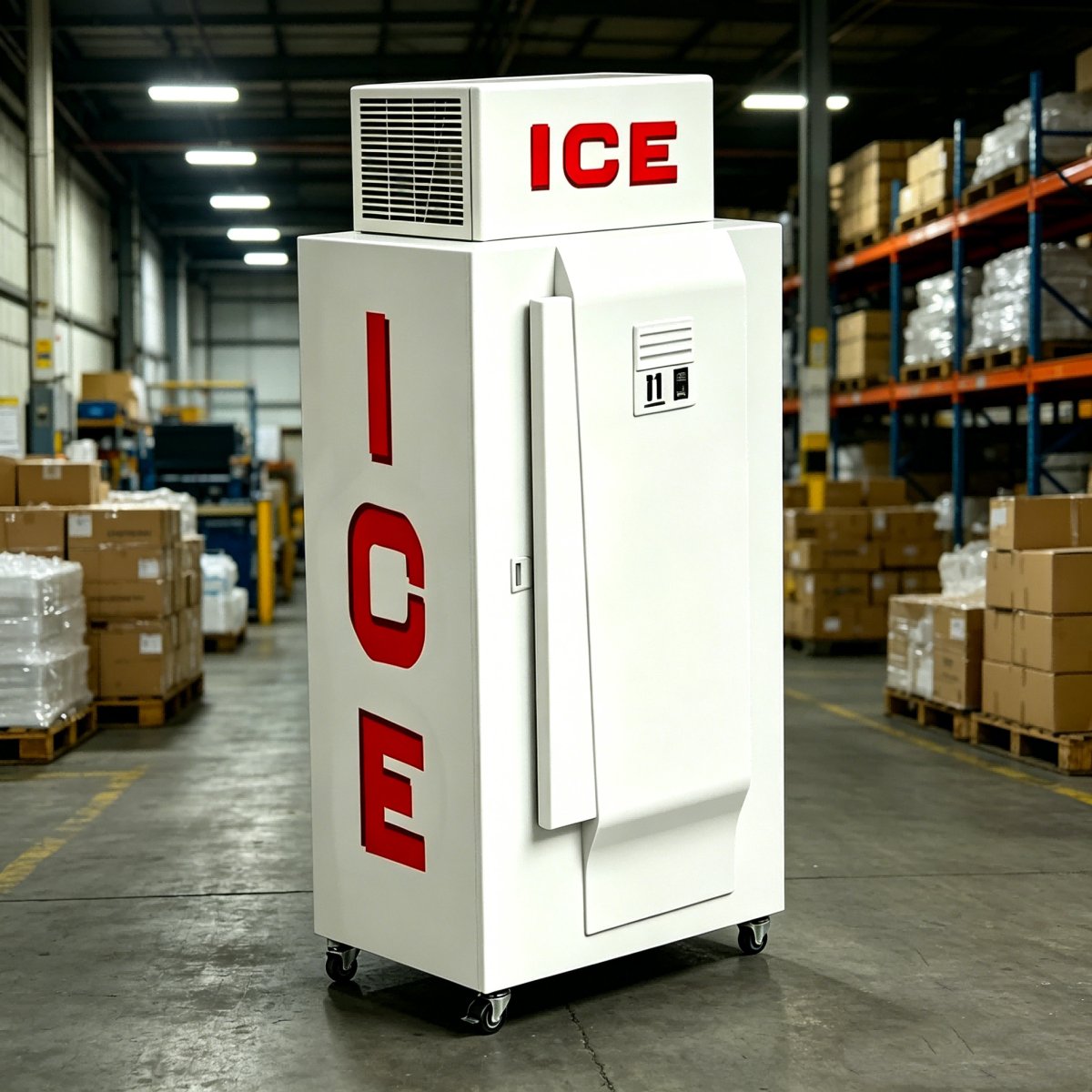 L-Customizable Commercial Ice Storage Freezer, Vertical Ice Merchandiser Freezer for Global Wholesale Business