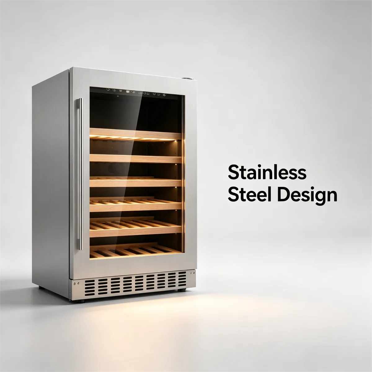 C-Black Glass Door 145L Wine Refrigerator 5~12℃ Household Wine Preservation