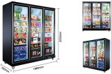 clear Vertical Ice Cream Cake Upright Display Small Freezer for Ice Cream