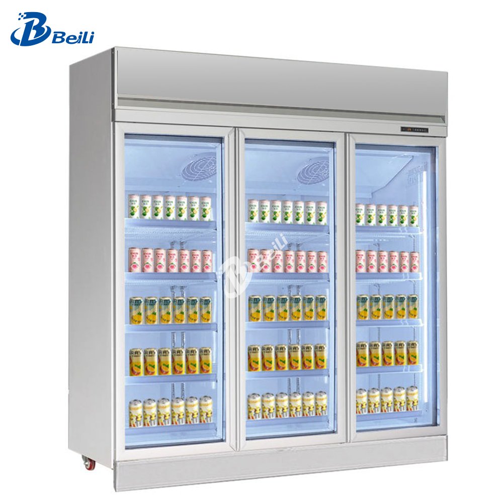 Commercial Drink Cooler for Drinks Glass Door Chiller