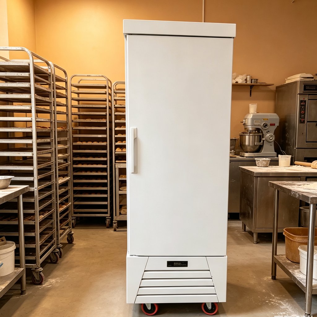 Mobile Single Door Commercial Refrigerator with Casters for Commercial Kitchen