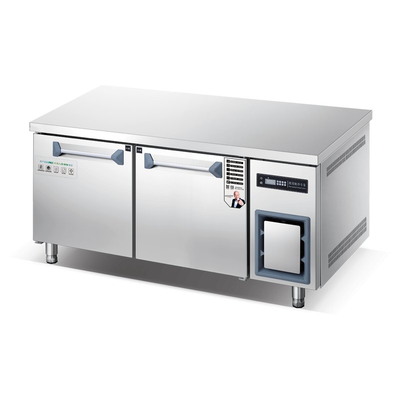 Glass Door Under Counter Chiller Refrigerator Worktable Freezer Workbench Refrigerator