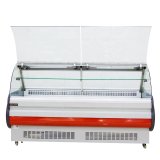 Kitchen Ware Deli Cooler Display Swing up Glass Door Glass Cover Fridge With Popular Appearance for Supermarket Restaurant