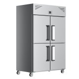 Freezing Equipment Stainless Steel Chiller Double Doors Freezer for Kitchen Project Use