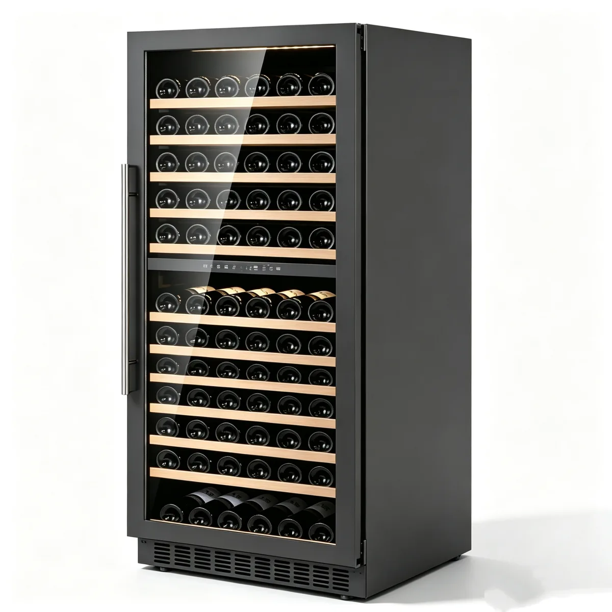 G-Independent Dual Temperature Wine Cooler Store Red & White Wine Separately